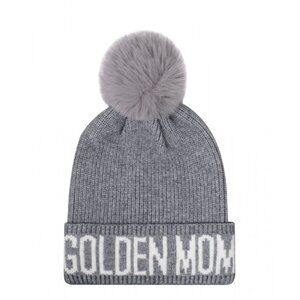 Golden Mom Knitted Beanie Hat Pom Pom for Women Soft Cozy Retriever Dog Lover